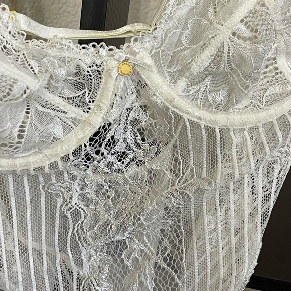 NWOT Gooseberry Coquette Lace Bodysuit - M - Picture 4 of 8